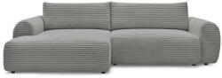 Bobochic Paris Sötétszürke kordbársony kinyitható sarokkanapé (bal oldali) Lucien - Bobochic Paris