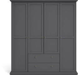 Tvilum Szürke ruhásszekrény 181x201 cm Paris - Tvilum