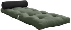 Karup Zöldesszürke futon matrac 70x200 cm Wrap Olive Green/Dark Grey - Karup Design