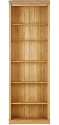 Støraa Natúr színű borovi fenyő könyvespolc 74x223x37 cm Anita - Støraa