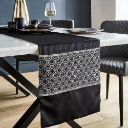 Catherine Lansfield Mikroszatén asztali futó 32x220 cm Deco Sequin - Catherine Lansfield