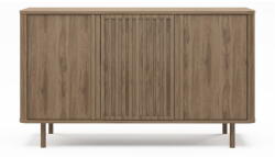 Marckeric Natúr színű komód tölgyfa dekorral 138x80x40 cm Salma - Marckeric