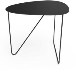 LIND DNA Fekete fém dohányzóasztal 37x44 cm Curve M Bull - LIND DNA