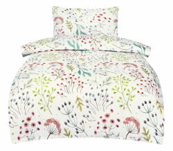 My House Fehér egyszemélyes pamut-szatén ágyneműhuzat 140x200 cm Jasmine - My House