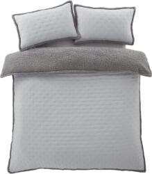 Catherine Lansfield Szürke kétszemélyes sherpa ágyneműhuzat 200x200 cm Cosy Nori - Catherine Lansfield