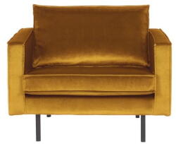 BePureHome Rodeo Velvet sárga bársonyfotel - BePureHome