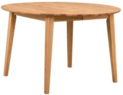 Rowico Home Natúr színű tölgyfa kerek bővíthető étkezőasztal ø 120 cm Filippa - Rowico