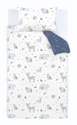 Bianca Egyszemélyes flanel gyerek ágyneműhuzat 135x200 cm Starlight Animals - Bianca