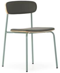 Marckeric Sötétzöld kárpitozott rakásolható étkezőszék szett 2 db-os Saula - Marckeric