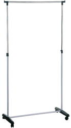 Premier Housewares Ezüstszínű fém teleszkópos-gurulós ruhatartó állvány - Premier Housewares - bonami - 12 742 Ft