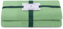 Restilo Világoszöld frottír pamut törölköző és fürdőlepedő készlet 2 db-os Flos - Restilo