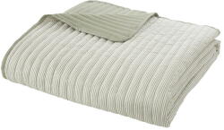 Catherine Lansfield Zöld steppelt ágytakaró 220x230 cm Stripe - Catherine Lansfield