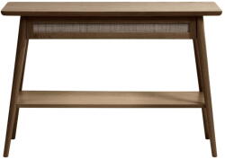 Unique Furniture Barna konzolasztal tölgyfa dekoros asztallappal 40x110 cm Barrali - Unique Furniture