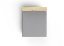 Mijolnir Szürke gumis pamut lepedő 160x200 cm - Mijolnir