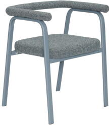 Hübsch Szürke kárpitozott karfás étkezőfotel szett 2 db-os Ecto - Hübsch