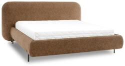 Eltap Okkersárga kárpitozott ágyneműtartós franciaágy ágyráccsal 160x200 cm Pointt - ELTAP