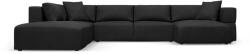 Milo Casa Fekete sarokkanapé (bal oldali-"U" alakú) Esther - Milo Casa