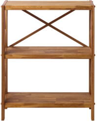 Unique Furniture Natúr színű tölgyfa polcos állvány 70x87 cm X-Shelf - Unique Furniture