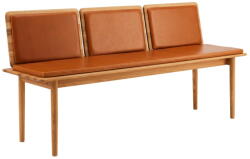 Hammel Furniture Konyakbarna-natúr színű bőr pad Elba - Hammel Furniture - bonami - 842 334 Ft