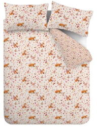 Catherine Lansfield Narancssárga-bézs kétszemélyes ágyneműhuzat 200x200 cm Woodland Fox - Catherine Lansfield