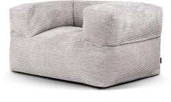 SLOWDOWN Világosszürke kordbársony babzsákfotel MooG - SLOWDOWN