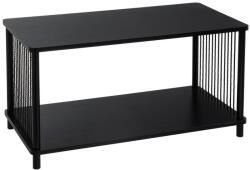 Unimasa Fekete dohányzóasztal 40x80 cm Manila - Casa Selección