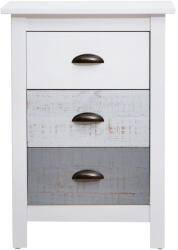 Marckeric Romantica fehér-szürke éjjeliszekrény - Marckeric