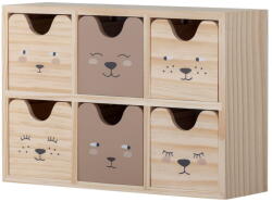 Bloomingville Mini Natúr színű fa játéktároló doboz 27x8x18 cm Calle - Bloomingville Mini