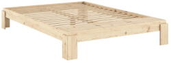 Karup Design Natúr színű borovi fenyő franciaágy ágyráccsal 160x200 cm Layers - Karup Design - bonami - 311 390 Ft