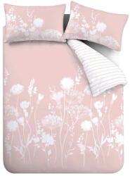 Catherine Lansfield Fehér-rózsaszín kétszemélyes ágyneműhuzat 200x200 cm Meadowsweet Floral - Catherine Lansfield