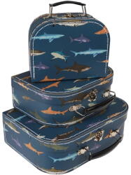 Rex London Gyerek bőrönd készlet 3 db-os Sharks - Rex London