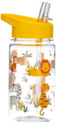 Sass & Belle Drink Up Safari gyerek vizespalack szívószállal, 400 ml - Sass & Belle