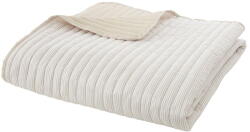 Catherine Lansfield Bézs steppelt ágytakaró 220x230 cm Stripe - Catherine Lansfield