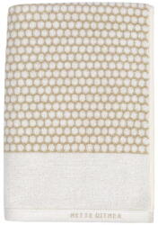 Mette Ditmer Fehér-bézs pamut törölköző 50x100 cm Grid - Mette Ditmer Denmark