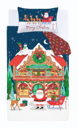 Catherine Lansfield Kétszemélyes-hosszabbított ágyneműhuzat 230x220 cm Santa's Workshop - Catherine Lansfield