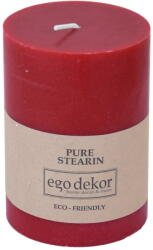 Ego dekor Friendly piros gyertya, égési idő 37 óra - Rustic candles by Ego dekor