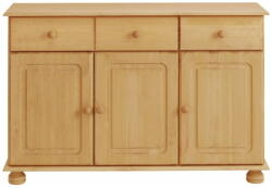 Støraa Natúr színű borovi fenyő alacsony komód 116x76 cm Ella - Støraa