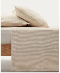 Kave Home Bézs pamut ágytakaró franciaágyra 180x250 cm Bedar - Kave Home