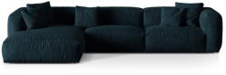 Micadoni Sötétkék bársony moduláris sarokkanapé (bal oldali-heverő résszel) Martina - Micadoni - bonami - 854 240 Ft
