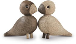 Kay Bojesen Denmark Bojesen Denmark Lovebirds 2 db dekorációs figura tömör tölgyfából - Kay