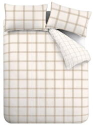 Bianca Bézs kétszemélyes pamut ágyneműhuzat 200x200 cm Oxton Check - Bianca