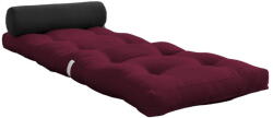 Karup Design Borvörös futon matrac 70x200 cm Wrap Bordeaux/Dark Grey - Karup Design