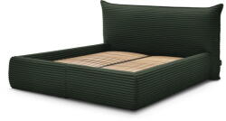 Bobochic Sötétzöld kárpitozott ágyneműtartós franciaágy ágyráccsal 180x200 cm Jade - Bobochic Paris - bonami - 926 541 Ft