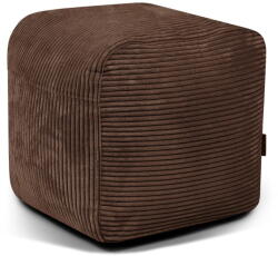 SLOWDOWN Sötétbarna kordbársony babzsákfotel Plus 50 Lounge - SLOWDOWN