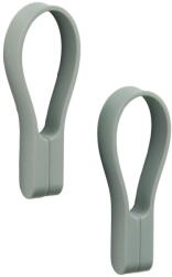 Zone Szürkészöld szilikon akasztó szett 2 db-os Loop - Zone