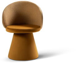 Micadoni Mustársárga bársony fotel Inez - Micadoni