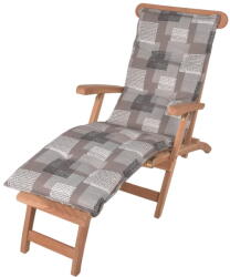 Sun Garden Szürke kerti székpárna napozóágyra 52x170 cm Stoke - Sun Garden