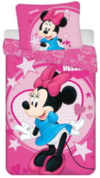 Jerry Fabrics Rózsaszín egyszemélyes mikroszálas gyerek ágyneműhuzat 140x200 cm Minnie "Hello" - Jerry Fabrics