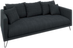 ROPEZ Sötétszürke zsenília kanapé 200 cm Freya - Ropez