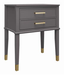 CosmoLiving by Cosmopolitan Sötétszürke éjjeliszekrény Westerleigh - CosmoLiving by Cosmopolitan